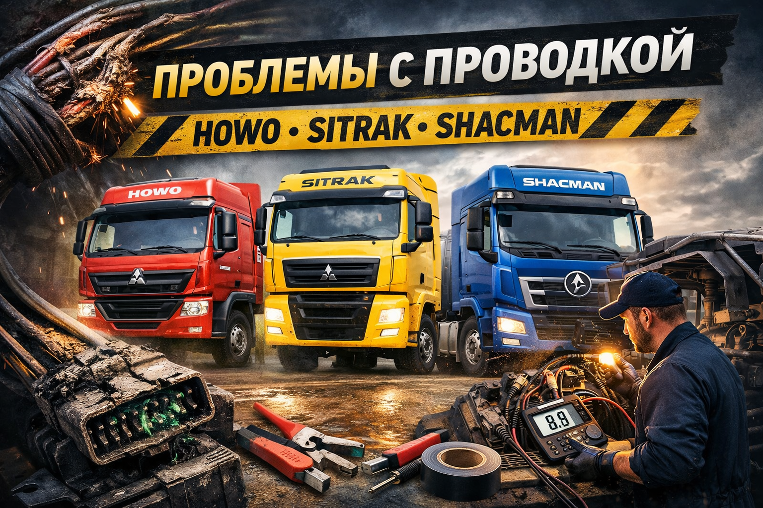 НАДЁЖНОСТЬ ПРОВОДКИ В КИТАЙСКИХ ГРУЗОВИКАХ: HOWO, SITRAK И SHACMAN НАДЁЖНОСТЬ ПРОВОДКИ В КИТАЙСКИХ ГРУЗОВИКАХ: HOWO, SITRAK И SHACMAN