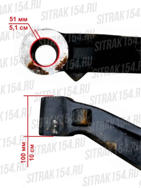 SITRAK154-Балка-переднего-моста-VGD95-HOWO-T5G-(шкворень-WG4095415002)-AZ4095415001-(24635)-02